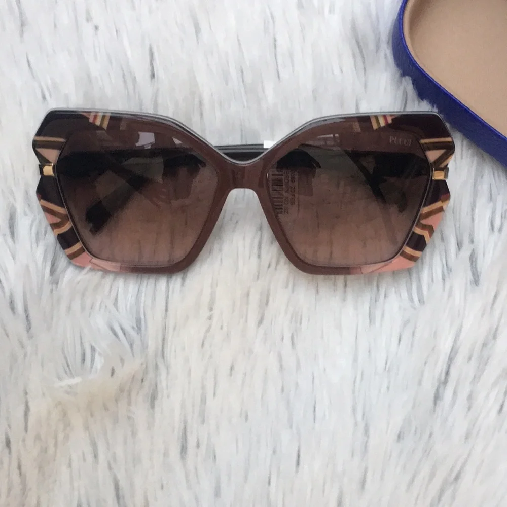 New Emilio Pucci Butterfly Frame Sunglasses - Picture 1 of 12